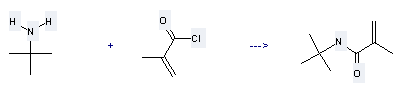 2-Propenamide,N-(1,1-dimethylethyl)-2-methyl- can be prepared by tert-butylamine and 2-methyl-acryloyl chloride at the ambient temperature